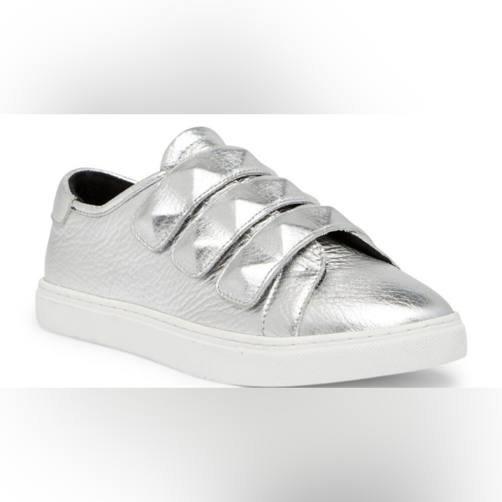 Rebecca Minkoff Silver Velcro Sneakers